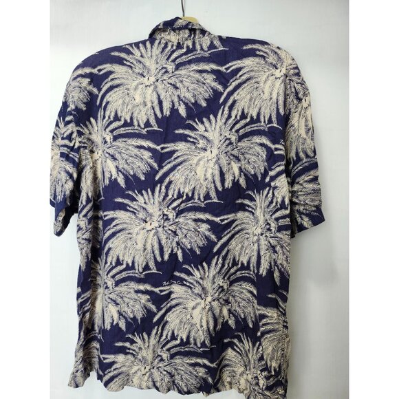 Vintage Polo Jeans Ralph Lauren Hawaiian Shirt Short Sleeves - Picture 2 of 6